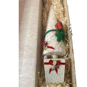 Vintage Victylite Candle Co. 17” tall Festive White Christmas Tree Decoration